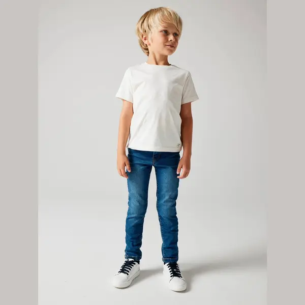 Vertbaudet Slim Fit Jongensjeans Morphologik "waterless" Heupomtrek Small Stone thumbnail