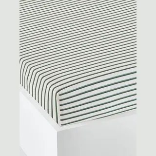 Vertbaudet Green Forest Oeko-Tex® Baby Hoeslaken Ecru/groen