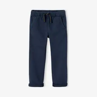 Vertbaudet Eenvoudig Aan Te Trekken Jongensbroek Met Rechte Pasvorm Nachtblauw