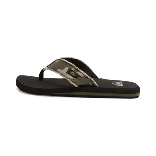 Quiksilver Teenslippers 'Monkey Abyss' Beige / Olijfgroen / Zwart