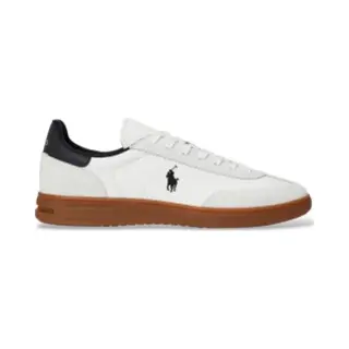 Polo Ralph Lauren Für Herren. 809961181001 Bedford Turnschuhe Aus Weißem Wildleder Und Leder (39), Wohnung, Schnürsenkel, Lässig