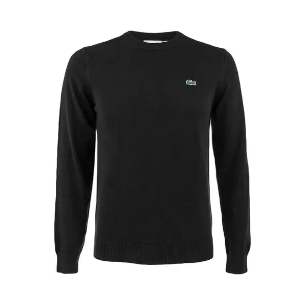 Lacoste Herren Pullover Schwarz Unifarben thumbnail