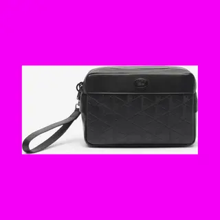 Lacoste Nomogramme Leather Wallet Pure Black