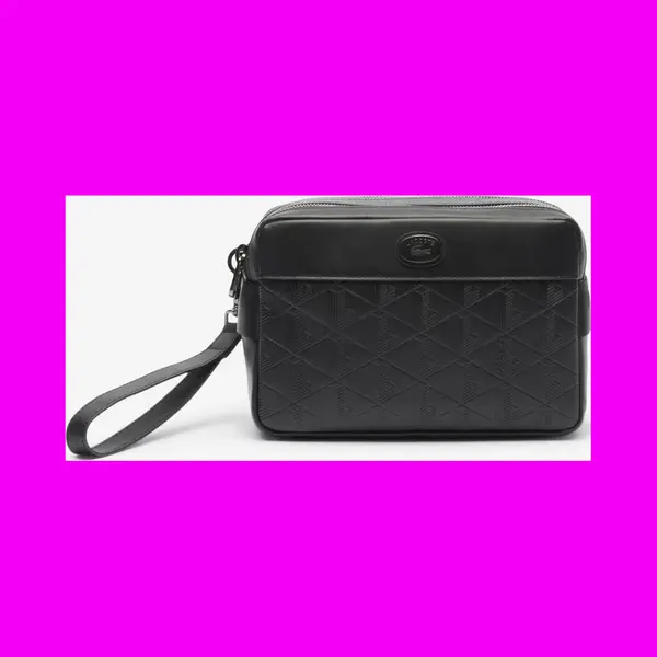 Lacoste Nomogramme Leather Wallet Pure Black thumbnail