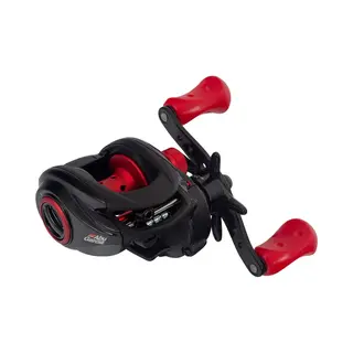 Abu Garcia Max X Vishaspel Met Laag Profiel Voor Roofvissen, Snoek, Baars En Snoekbaars Rood En Zwart