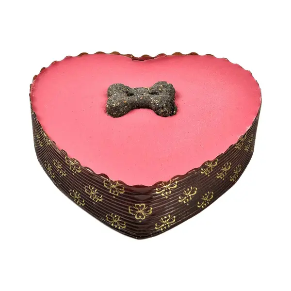 Hondentaarten Klein Roze Hart Met Yoghurt Top Valentijnsdag Geschenken En Geschenken Voor Honden The Barking Bakery thumbnail