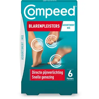 Compeed Blarenpleisters Mixpack - Blarenpleisters Bieden Directe Pijnverlichting, Snellere Genezing - Diverse Groottes Voor Verschillende Soorten