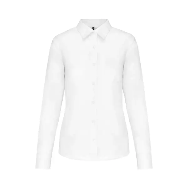 Kariban Overhemd In Onderhoudsvriendelijk Polykatoen-popeline Dames K549 - White - L thumbnail