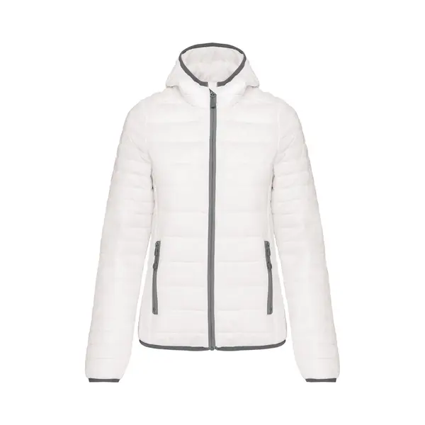 Kariban, Damen, Winterjacken, Légère Capuche, Weiss, (M) thumbnail