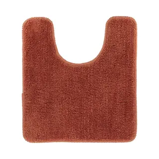 Tendance Toiletmat/wc Mat Aquarius - Met Uitsparing - Anti Slip - Microvezel - Roestbruin - 45 X 50 Cm - Badkamer Matten