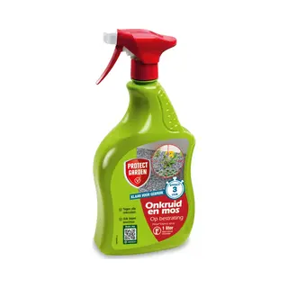Protect Garden Flitser Express Spray, 1 L - Kant & Klaar Onkruidbestrijder - Onkruid En Mos Bestrijden - Vloeibaar Bestrijdingsmiddel -