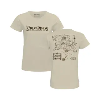 The Lord Of The Rings Gondor Map T-Shirt Sand