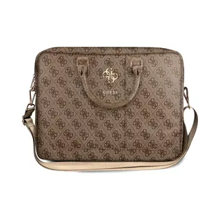 Guess Laptoptasche 4G Metal Logo – 15-16 – Braun