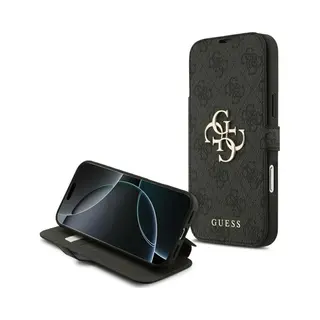 Guess - Hardcase 4G Classic Logo With Strap (GUHCP17SP4GMGSP) - IPhone 17 - Pink (Apple IPhone 17 Pro), Smartphonehoes, Zwart