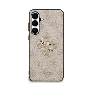 Guess 4G Metal Logo Back Case - Voor Samsung Galaxy S25 Fe - Roze