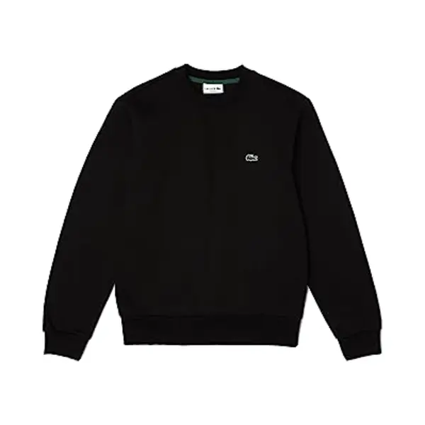 Lacoste Men's Fleece Crew Neck Sweatshirt, Noir, M thumbnail