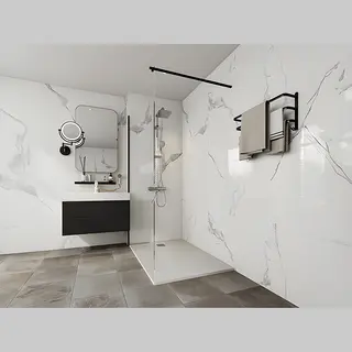 Vente-unique Opzet- Of Inbouwdouchebak In Hars - Met Sifon - Wit - 120 X 90 Cm - Snijdbaar - Mirnosa