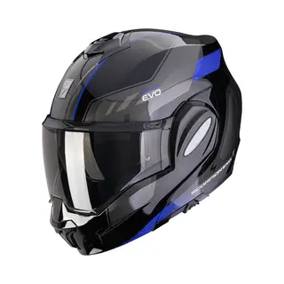 Scorpion Exo-Tech Evo Socius Grey Red - Systeemhelm - Maat S - Motorhelm - Ece 22-06 Gekeurd