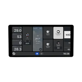 Shelly Wall Display X2i Silver Muur-touchdisplay WiFi, Bluetooth Shelly
