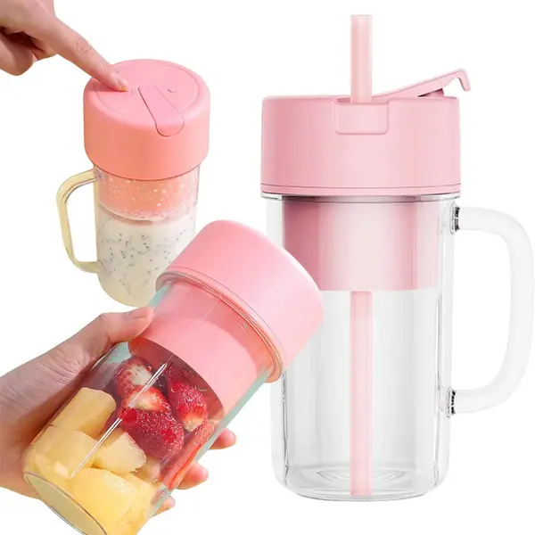 Home & Marker - Blender To Go - Mini Blender - Draagbare Blender - Portable Blender - Draadloze Blender - Groen - 420ML - Blendzy thumbnail