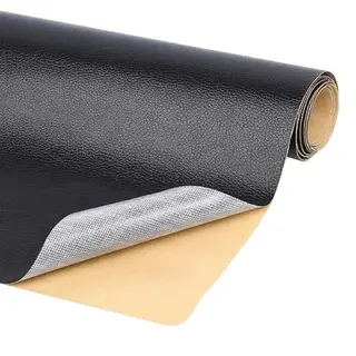 Home & Marker - Leer Reparatie Set - Zelfklevend Kunstleer - Kunstleer Op Rol - Reparatiedoek - Zwart - 40 X 300 Cm - Leatherpatch
