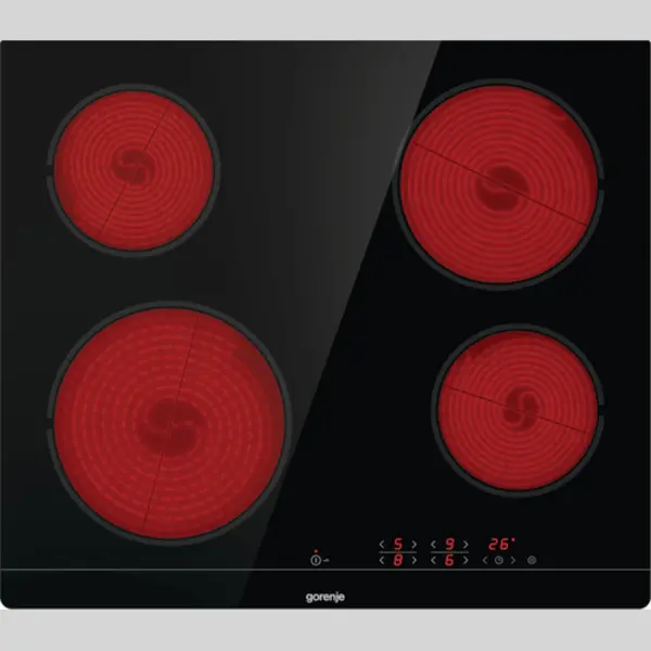 Gorenje ECT641BSC Zwart Ingebouwd 60 cm Keramisch 4 zone(s) thumbnail