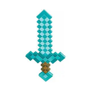 Disguise DISKX65684 Minecraft Kunststof Replica Diamantzwaard Accessoires, Sword, Eenheidsmaat