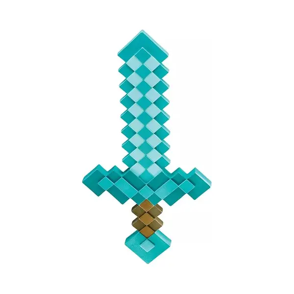Disguise DISKX65684 Minecraft Kunststof Replica Diamantzwaard Accessoires, Sword, Eenheidsmaat thumbnail