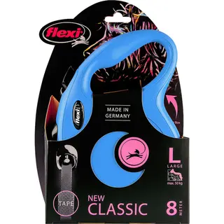 Flexi New Classic Tape Lead Large - 8m - Blue