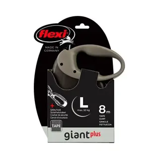Flexi, Giant Plus Intrekbare Hondenriem 8 M, Sterk En Robuust Tot 25 Kg, Hoge Zichtbaarheid, Robuust En Ergonomisch Remsysteem, Gemaakt In Duitsland -