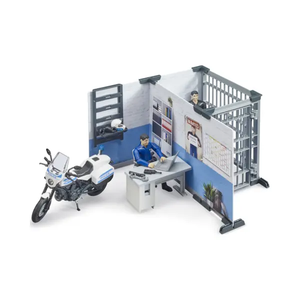 Bruder Police Station with Police Motorcycle thumbnail