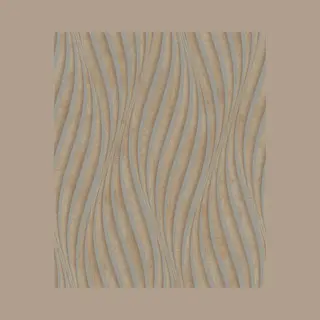 City Glow - Metallic - Golvende Lijnen - Wallpaper - Glanzend - Vliesbehang - Moderne Muurstijl