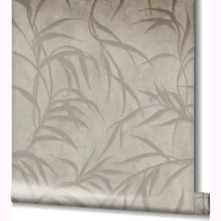 City Glow - Metallic - Wallpaper - Glanzend - Vliesbehang - Natuurlijke Muurstijl - Bladeren