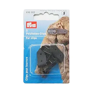 Prym Clips Voor Bonthaken - Zwart - 2 Stuks