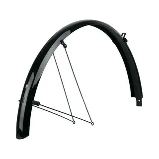 Sks Spatbordset - Robuuste Sandwichconstructie - Asr-veiligheidssysteem - Zwart - 45 Mm - 27, 5" Tot 29" Wielen