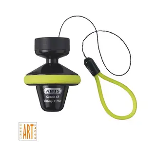 Abus Granit Victory XPlus 68 Black Anti-theft Protection Yellow