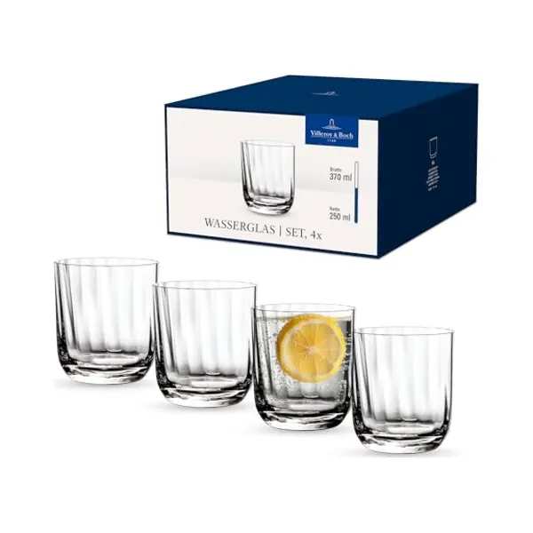 Villeroy & Boch - Rose Garden Waterglas, 4-delige Set, 250 Ml, Kristallijn thumbnail
