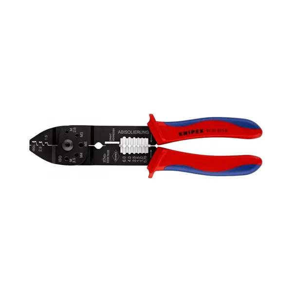 Knipex 97 21 215 B Crimping tool Black, Blue, Red thumbnail