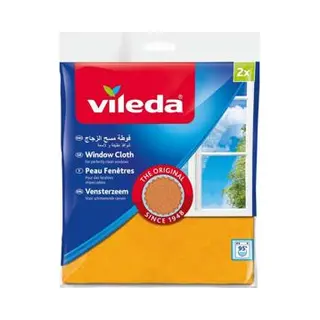 Vileda Zeemleer +30% Microvezel 2 Stuks, Schoonmaakgerei, Geel