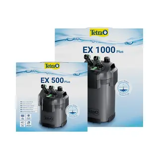 Tetra Aquarium External Filter Ex 500 Plus - Powerful Filter For Aquariums Up To 100 L, Creates Crystal Clear Fish-Friendly Water