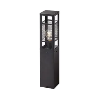 Lampe, Getta Außensockelleuchte 50cm Schwarz, Metall/kunststoff, 1x A60, E27, 40w, normallampen (nicht Enthalten) - Brilliant