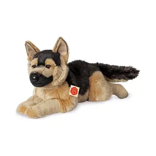 Teddy Hermann Knuffel Herdershond - Zachte Pluche - Bruin/zwart - 60 Cm