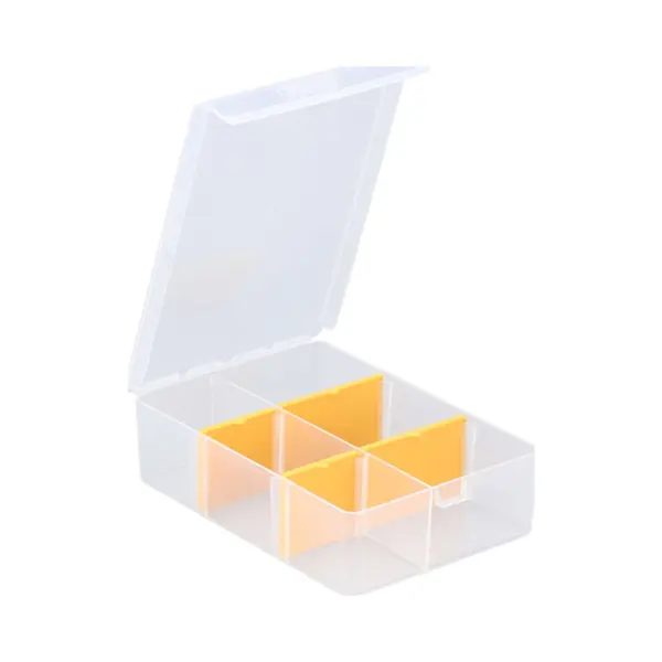 Allit EuroPlus Basic 11/2-4 Opbergdoos Rechthoekig Polypropyleen (Pp) Transparant, Geel thumbnail