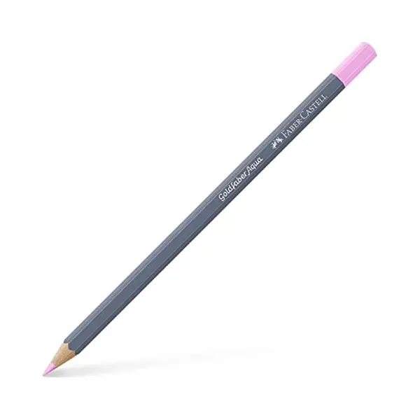 Faber-Castell Creative Studio Goldfaber Aqua Watercolour Pencil, Magenta Pastel (419) Single Pencil, For Art, Craft, Drawing, Sketching, Home, School, thumbnail
