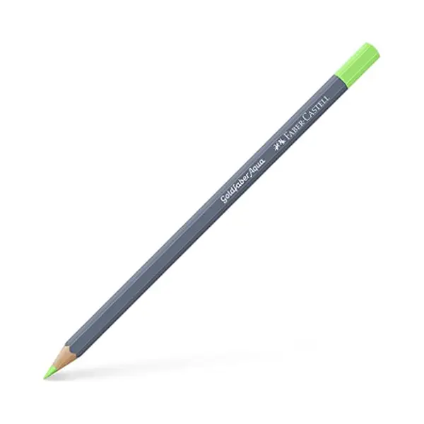 Faber-Castell Creative Studio Goldfaber Aqua Watercolour Pencil, Permanent Green Pastel (466) Single Pencil, For Art, Craft, Drawing, Sketching, Home, thumbnail