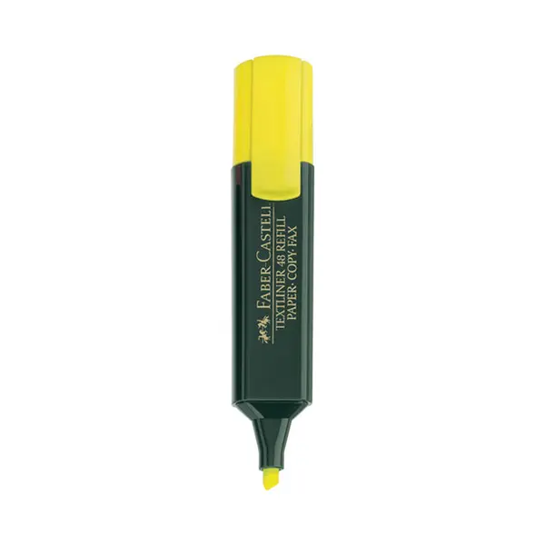 Faber-Castell 154807 markeerstift 1 stuk(s) Beitelvormige punt Geel thumbnail