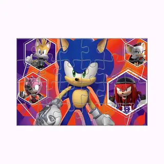 Ravensburger - Sonic Puzzle, 24 Giant Floor Collection, 24 Pieces, Puzzle For Kids, Recommended Age 3+ Years