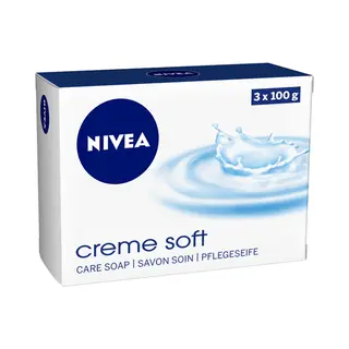 Nivea Crème Soft 300 ml Stuk zeep 300 g 3 stuk(s)