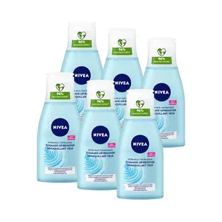 Nivea Extra Milde Oogmake-remover - Reinigingslotion - Make-up Remover - Hyaluronzuur - Cleanser Voor De Gevoelige Huid - Voordeelverpakking - 6 X 125