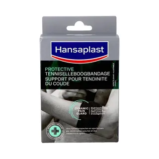 Hansaplast Protective Sport Tenniselleboog Bandage - Tennisarm Brace - Elleboogbraces - Verstelbaar - Zwart - 1 Stuk
